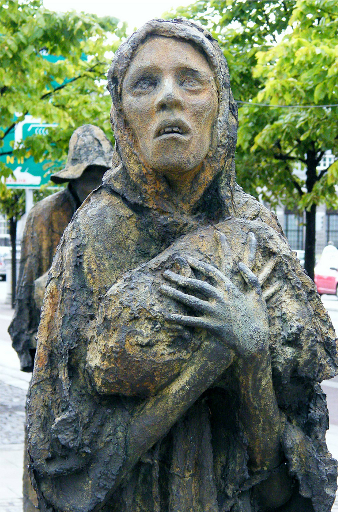 Famine Memorial in Dublin
-photo by S. Zimny